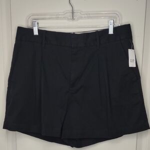 GAP High Rise Pleated Khaki Shorts